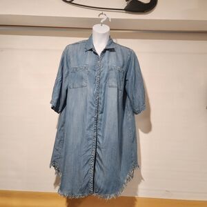 Workshop Republic Clothing Blue Denim Dress